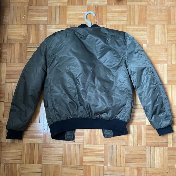 COPY - Dark Green - Khaki Bomber Jacket (Unisex) - Size S/M - Bought in Paris. … - Picture 4 of 7